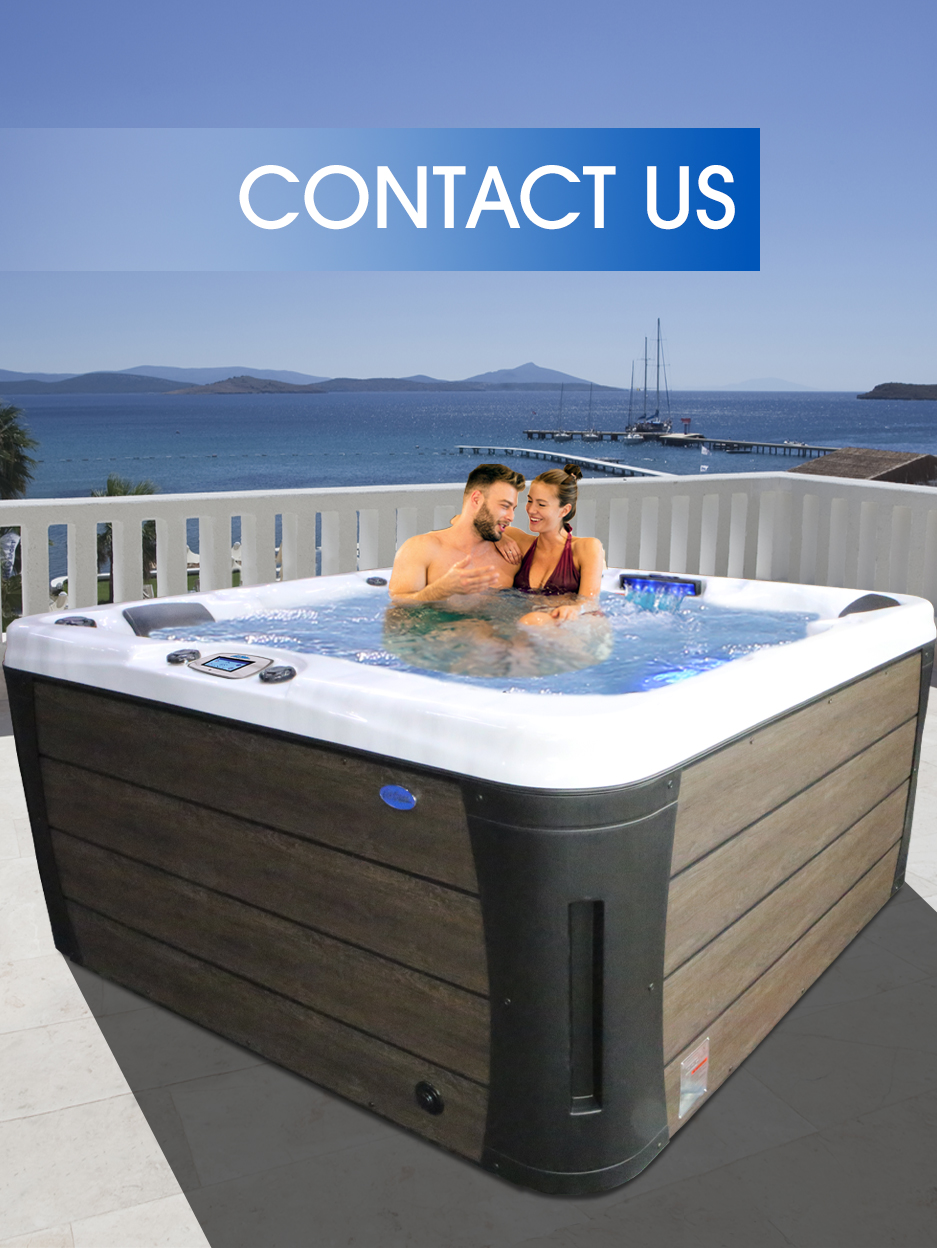 Calspas hot tub being used in a family setting