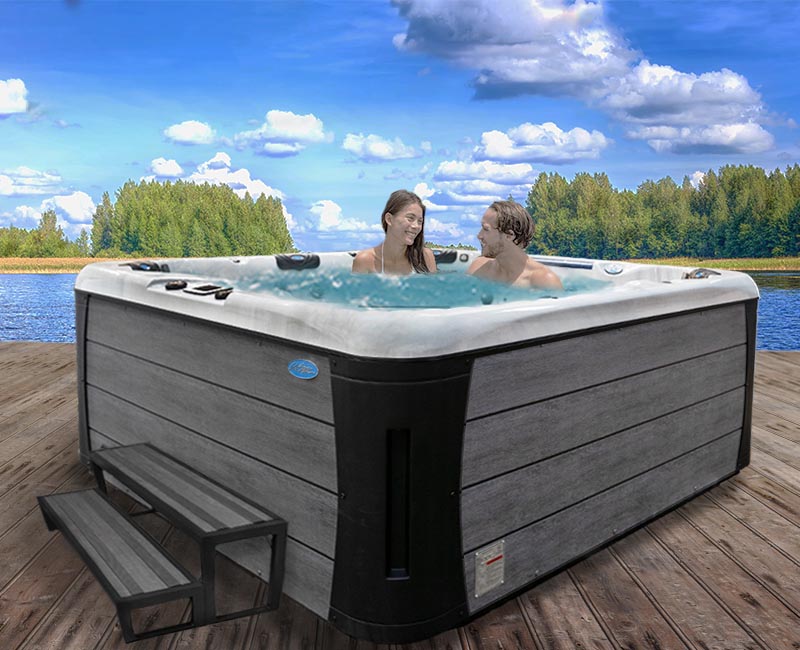 Calspas hot tub being used in a family setting