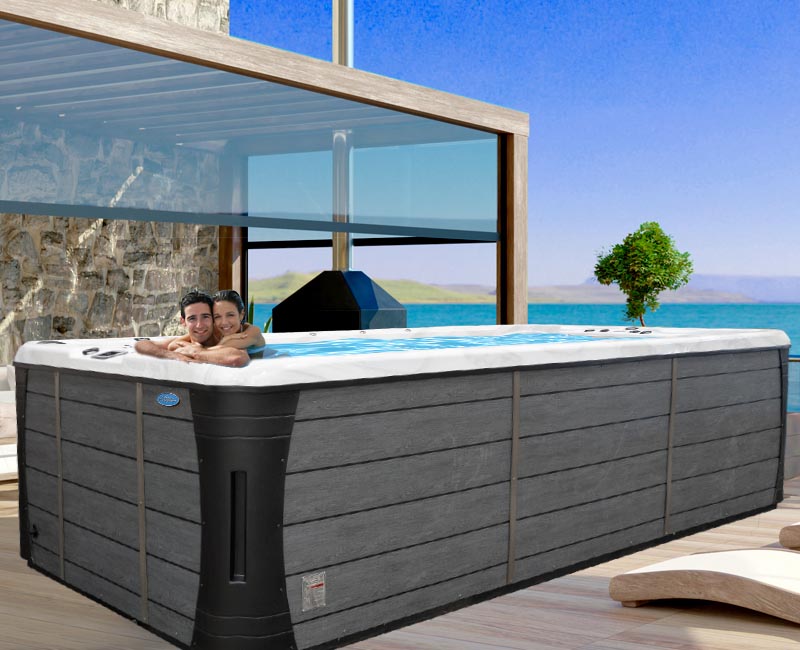 Calspas hot tub being used in a family setting