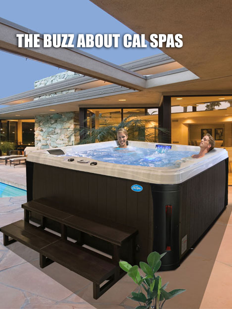 Calspas hot tub being used in a family setting